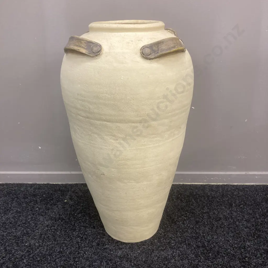 Terracotta Floor Vessel With Decorative Handles, 70 x 38cm Image 1++
