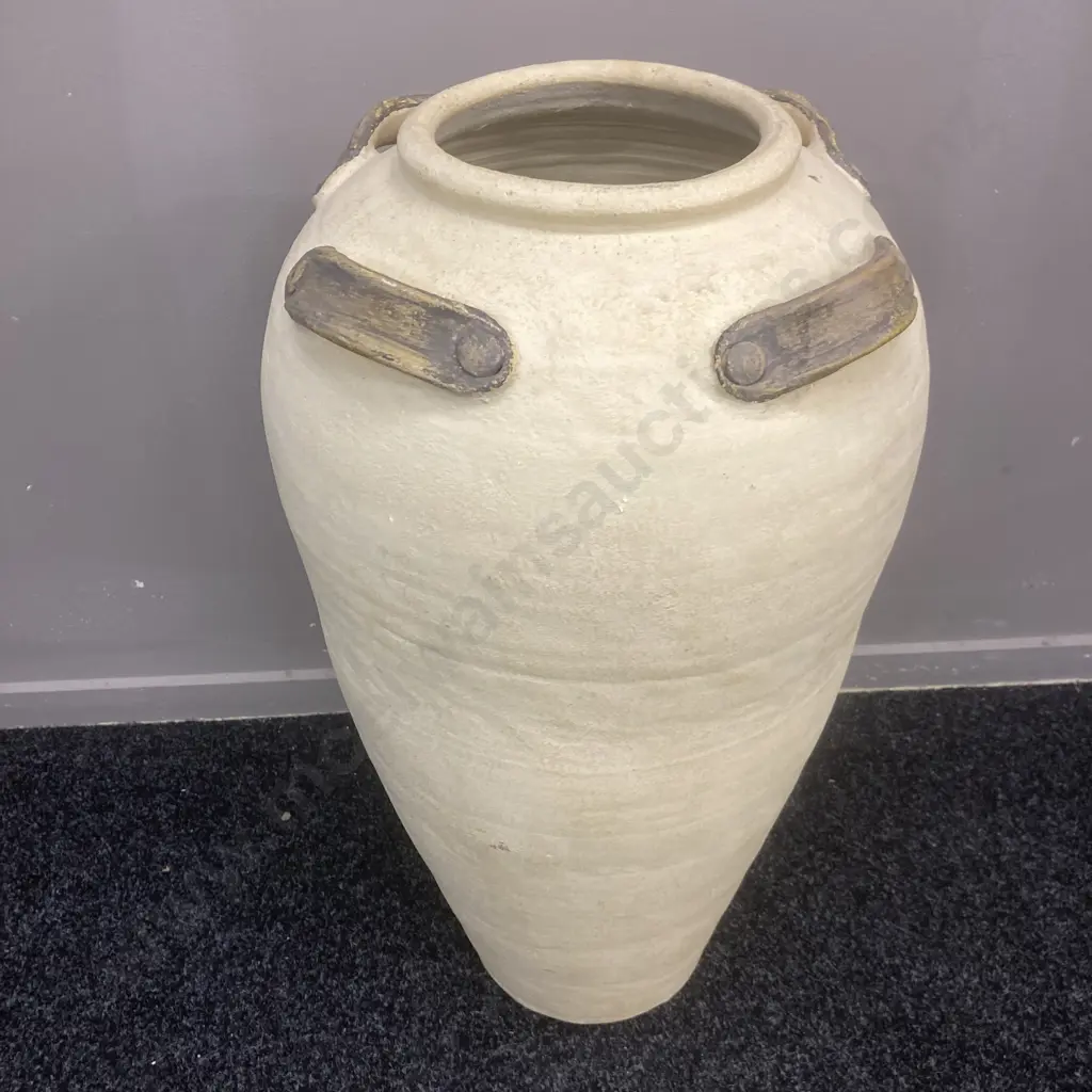 Terracotta Floor Vessel With Decorative Handles, 70 x 38cm Image 1++