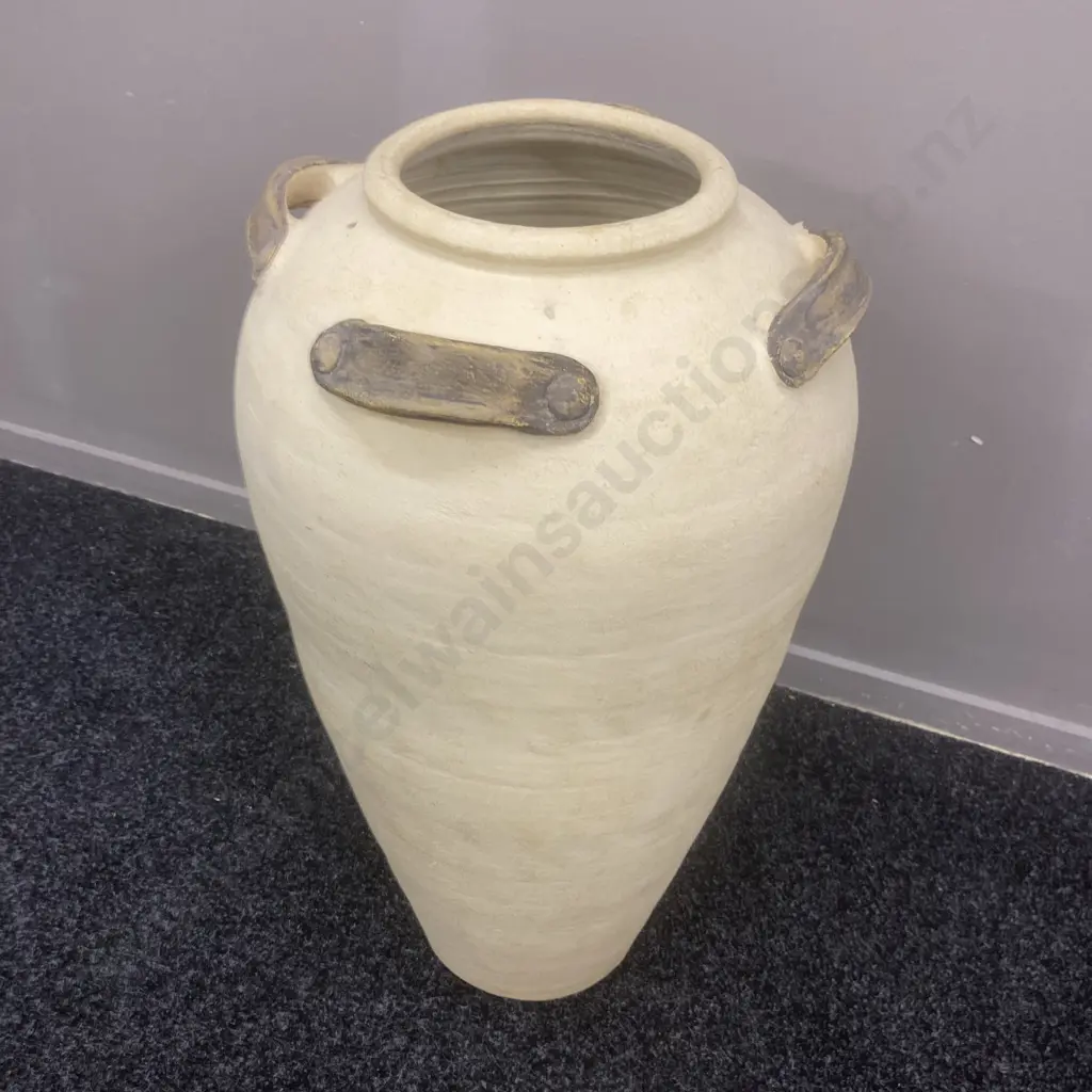 Terracotta Floor Vessel With Decorative Handles, 70 x 38cm Image 1++