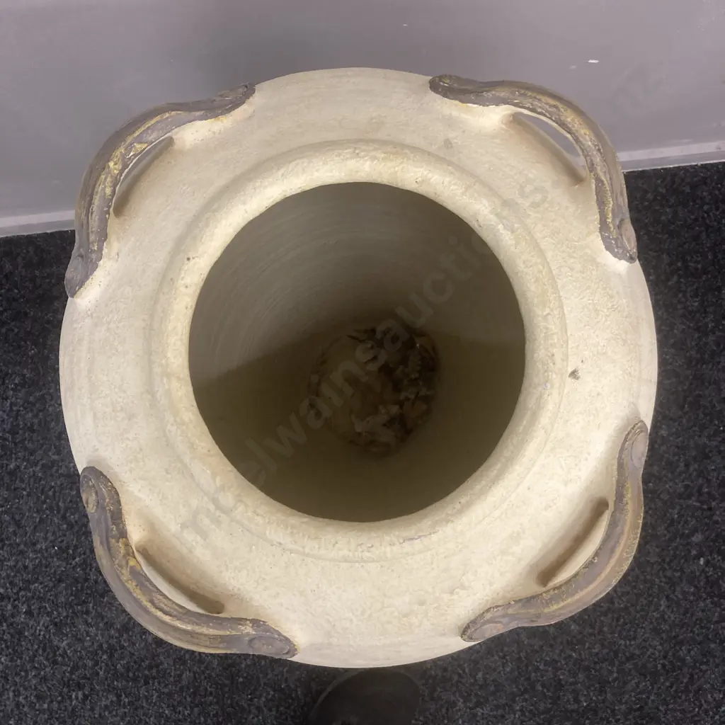 Terracotta Floor Vessel With Decorative Handles, 70 x 38cm Image 1++