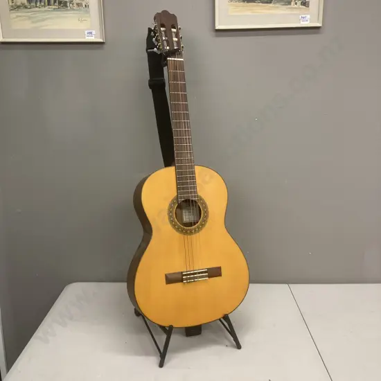 A Walden Natura N560 Classical Guitar Natural, Serial # 06A0150, With RockStand Guitar Stand & Bag