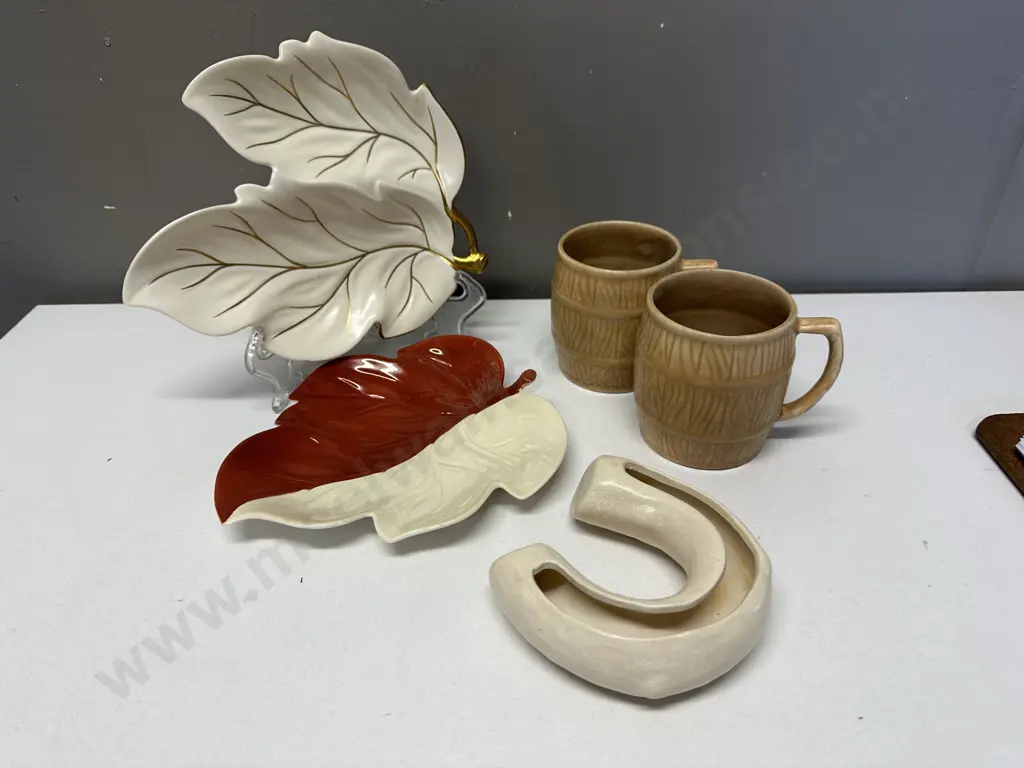 Selection Of China Items Including Sylvac Mugs, Carlton Ware Etc Image 1++
