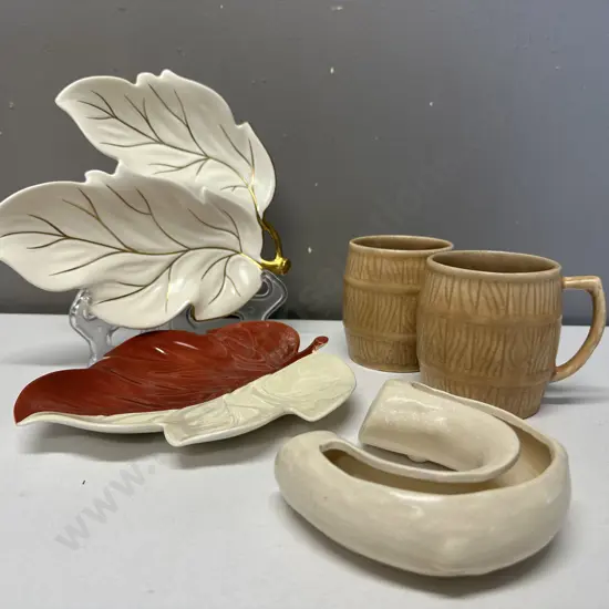 Selection Of China Items Including Sylvac Mugs, Carlton Ware Etc