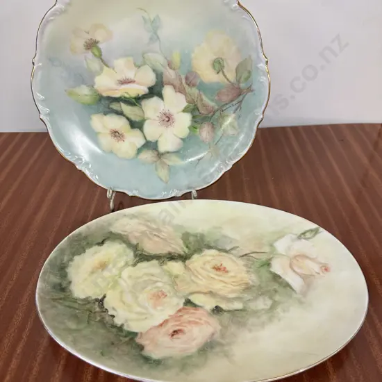 Vintage Hand Painted Plates x2