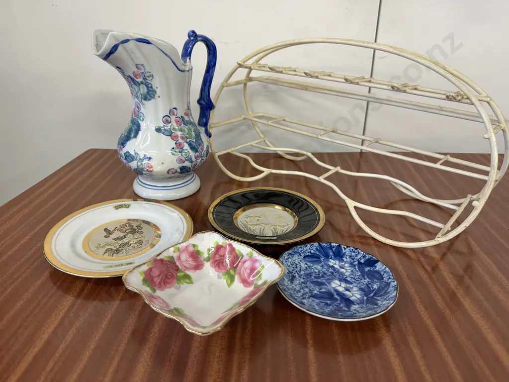 Selection Of China Items & Retro Crockery Stand Image 1++
