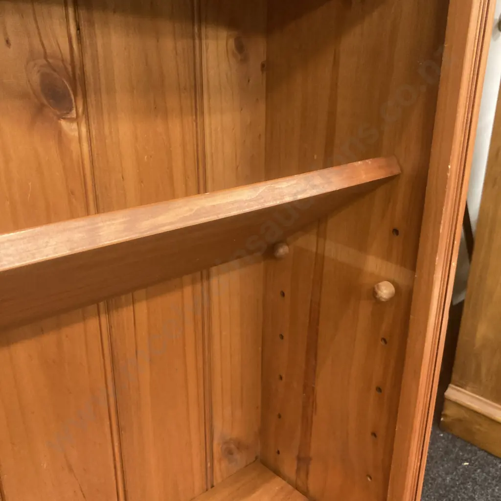 Cornwall Country Solid Pine Bookcase, 2 Adjustable Shelves, H116 W95 D29cm Image 1++