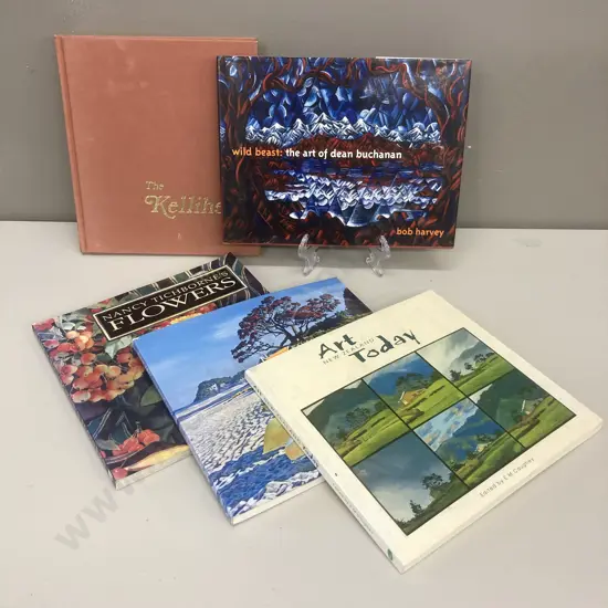 Wild Beast: The Art Of Dean Buchanan, Art NZ Today, The Kelliher (958/1000), Tichborne Flowers, NZ On Canvas