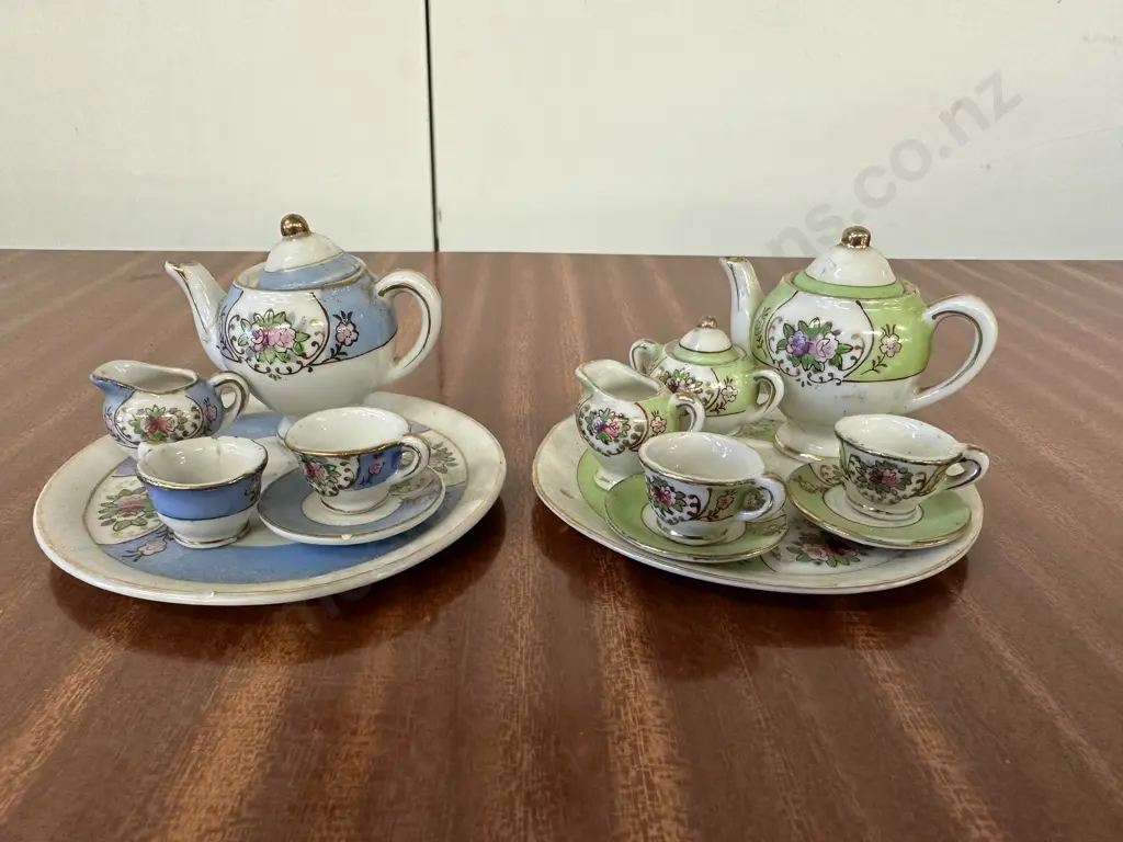 Vintage Miniature Japanese Doll House Tea Ware Image 1++
