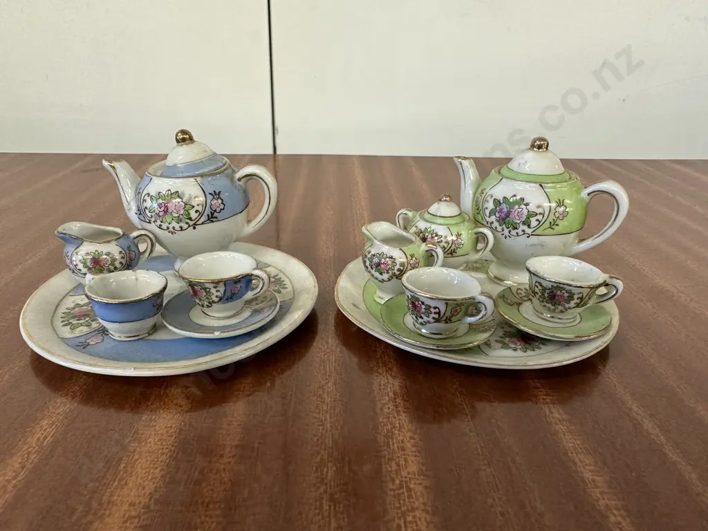 Vintage Miniature Japanese Doll House Tea Ware Image 1++