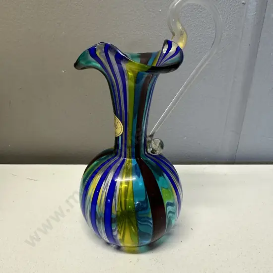 Campanella Livio Murano Mid-Century Modern Murano Glass Vase, H14.5cm