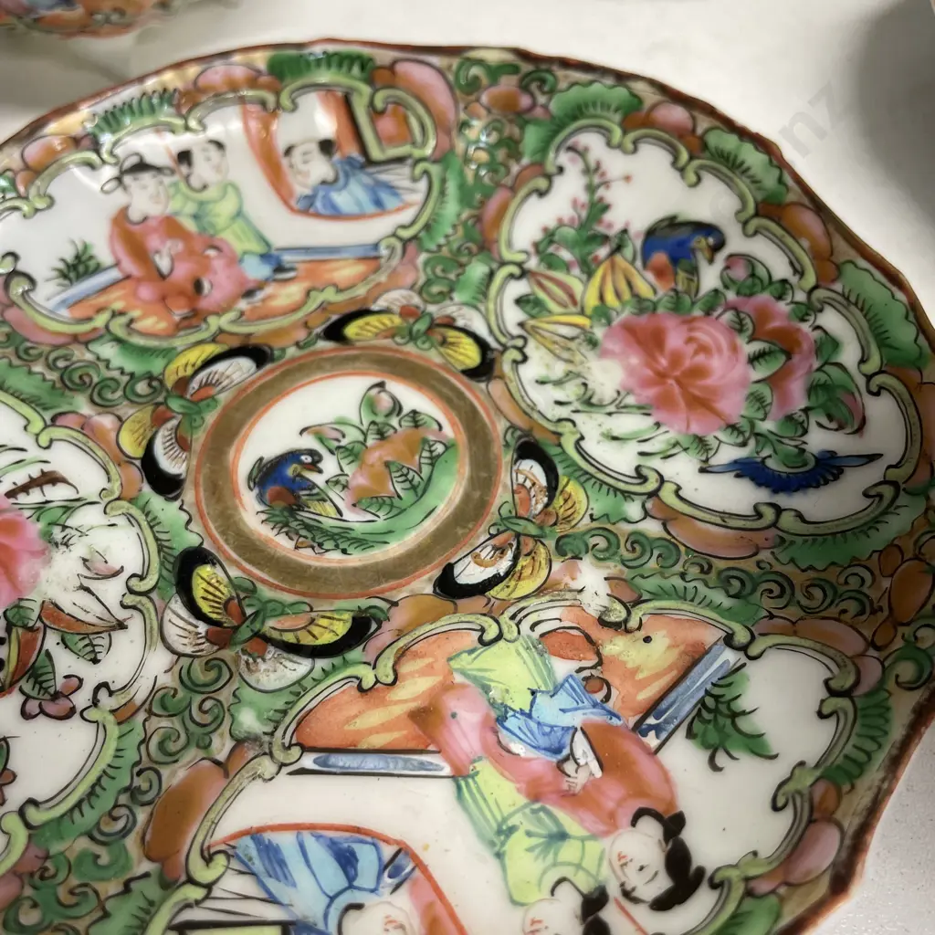 Antique Chinese Handpainted Cups and Saucers Image 1++