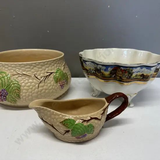 Wade China Items With English Tri Footed