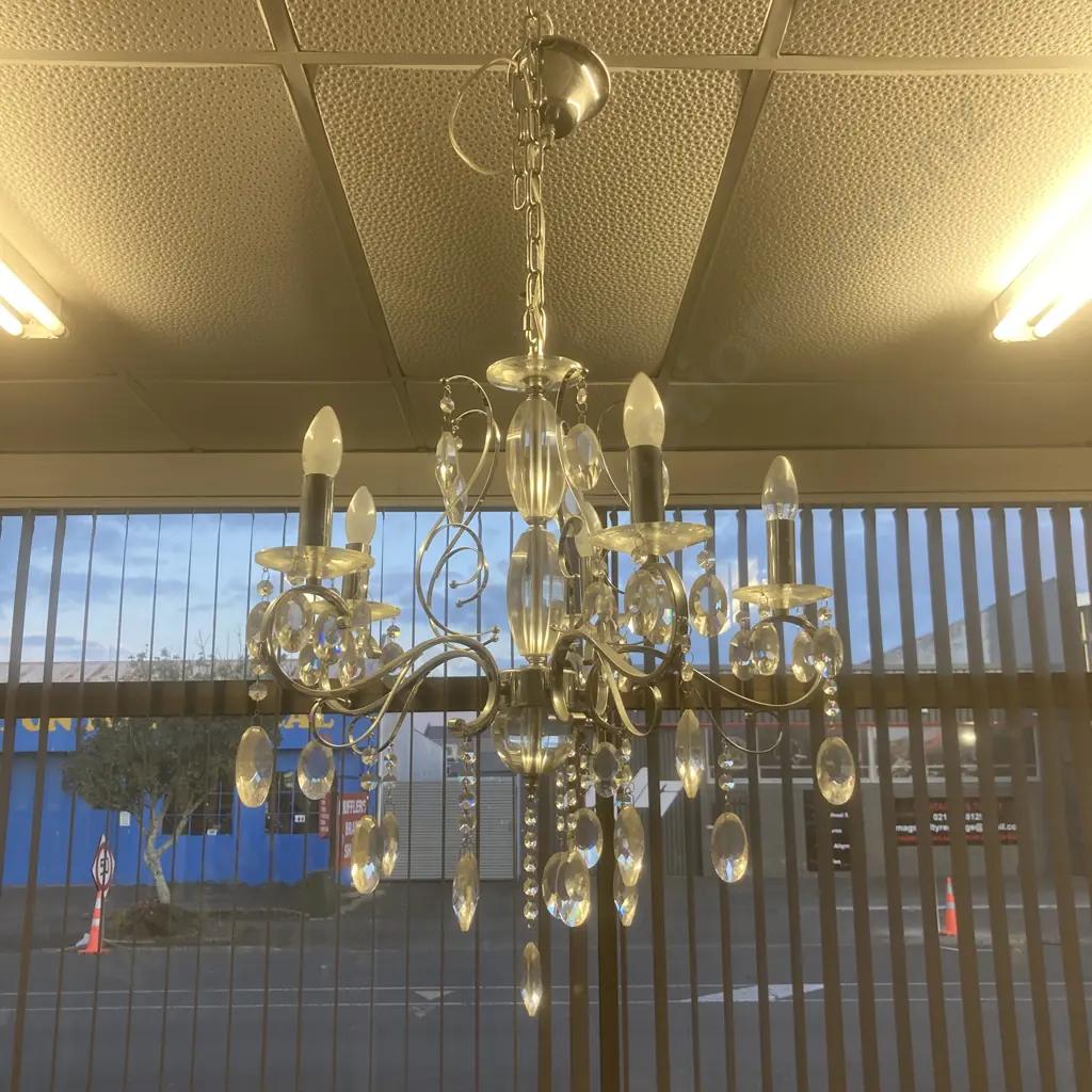 Chandelier Light, Ornate 5 Bulb Image 1++