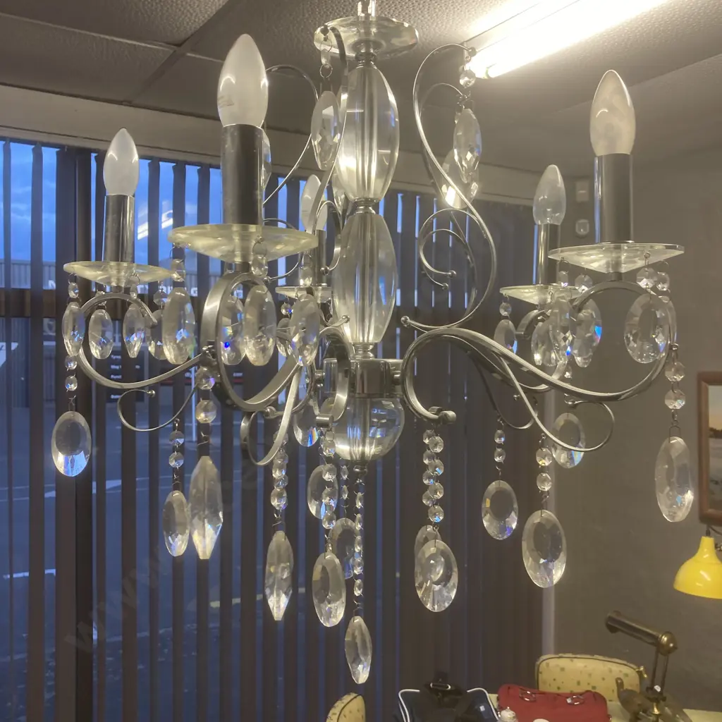 Chandelier Light, Ornate 5 Bulb Image 1++
