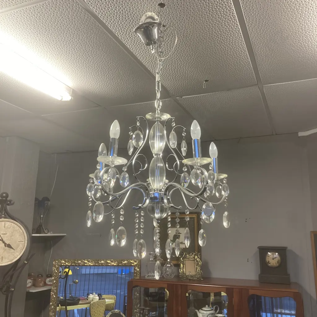 Chandelier Light, Ornate 5 Bulb Image 1++