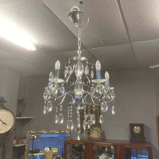 Chandelier Light, Ornate 5 Bulb
