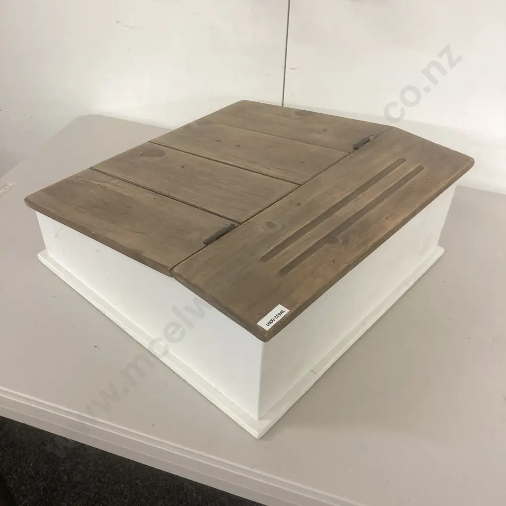 Modernist Writing Slope With Hinged Top, H16 W40 D40cm Image 1++