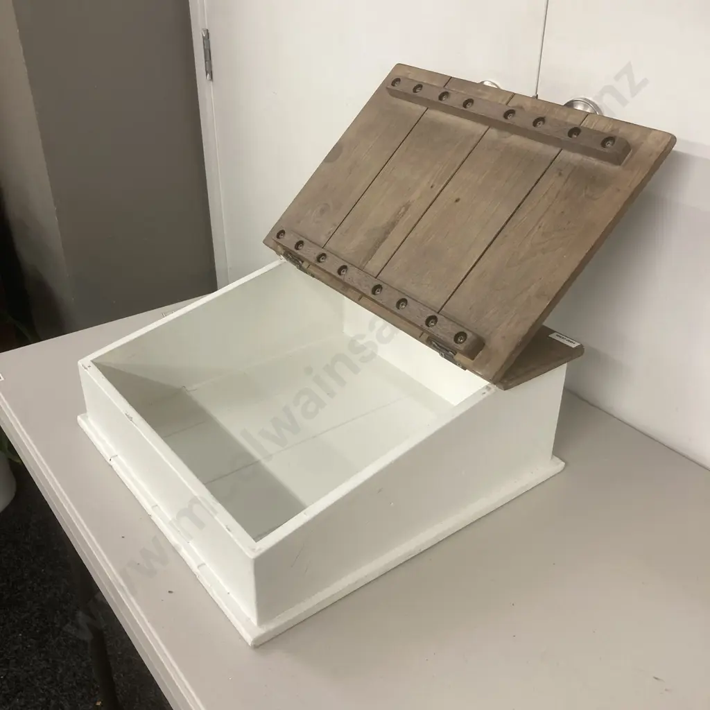 Modernist Writing Slope With Hinged Top, H16 W40 D40cm Image 1++