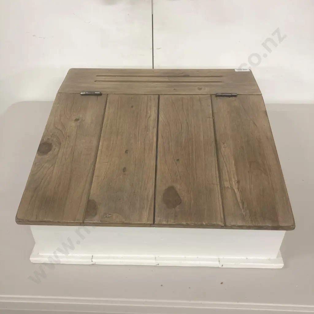 Modernist Writing Slope With Hinged Top, H16 W40 D40cm Image 1++