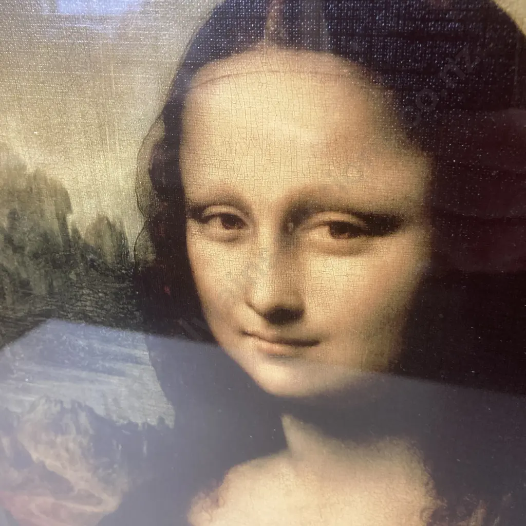 Framed Glazed Mona Lisa Print, 39 x 31cm Image 1++