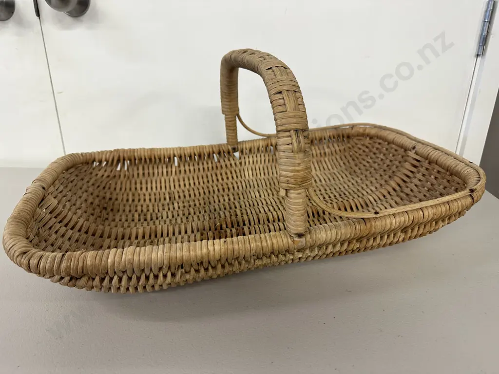Vintage Handled Basket L54cm, W35cm Image 1++