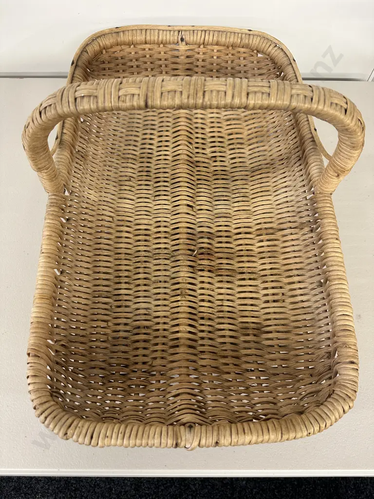 Vintage Handled Basket L54cm, W35cm Image 1++