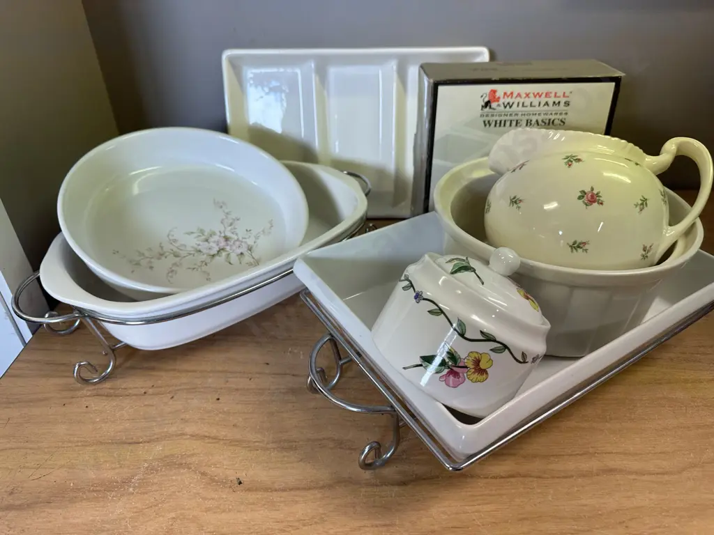Selection of Serving Dishes, Maxwell Williams White Basic Tableware Etc Image 1++