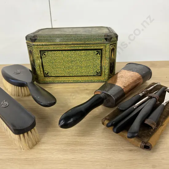 Selection of Vintage Items Including Brush, Clothes Brush Etc