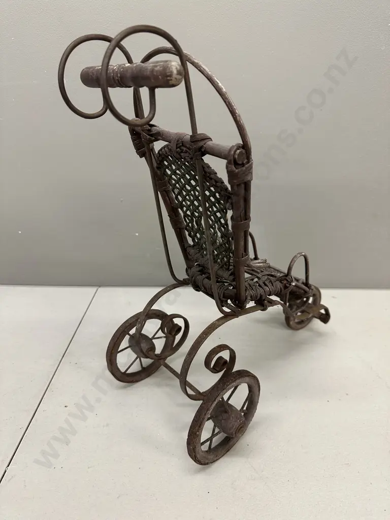 Vintage Dolls Stroller, Cane & Metal Image 1++