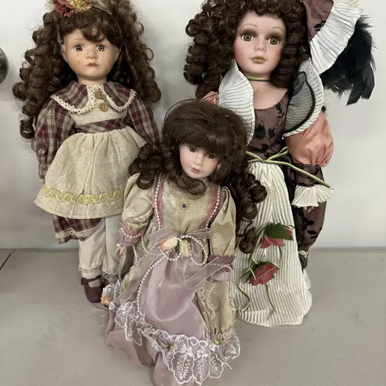 Selection Of Vintage Porcelain Dolls