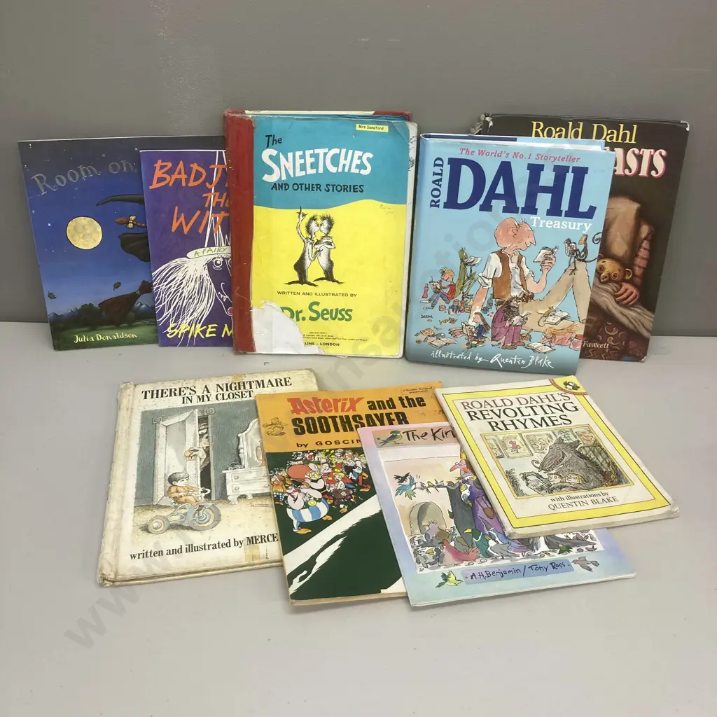 Assorted Books - The Roald Dahl Treasury, Dr Seuss The Sneetches, Mercy Mayer, Spike Milligan, Asterix Image 1++