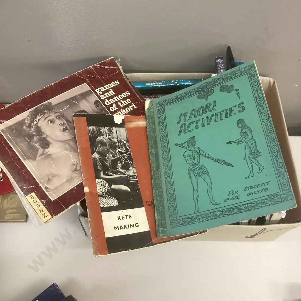Box Lot Maori Art, Witi Ihimaera Books, Te Puea Micheal King, Childrens Books Etc Image 1++