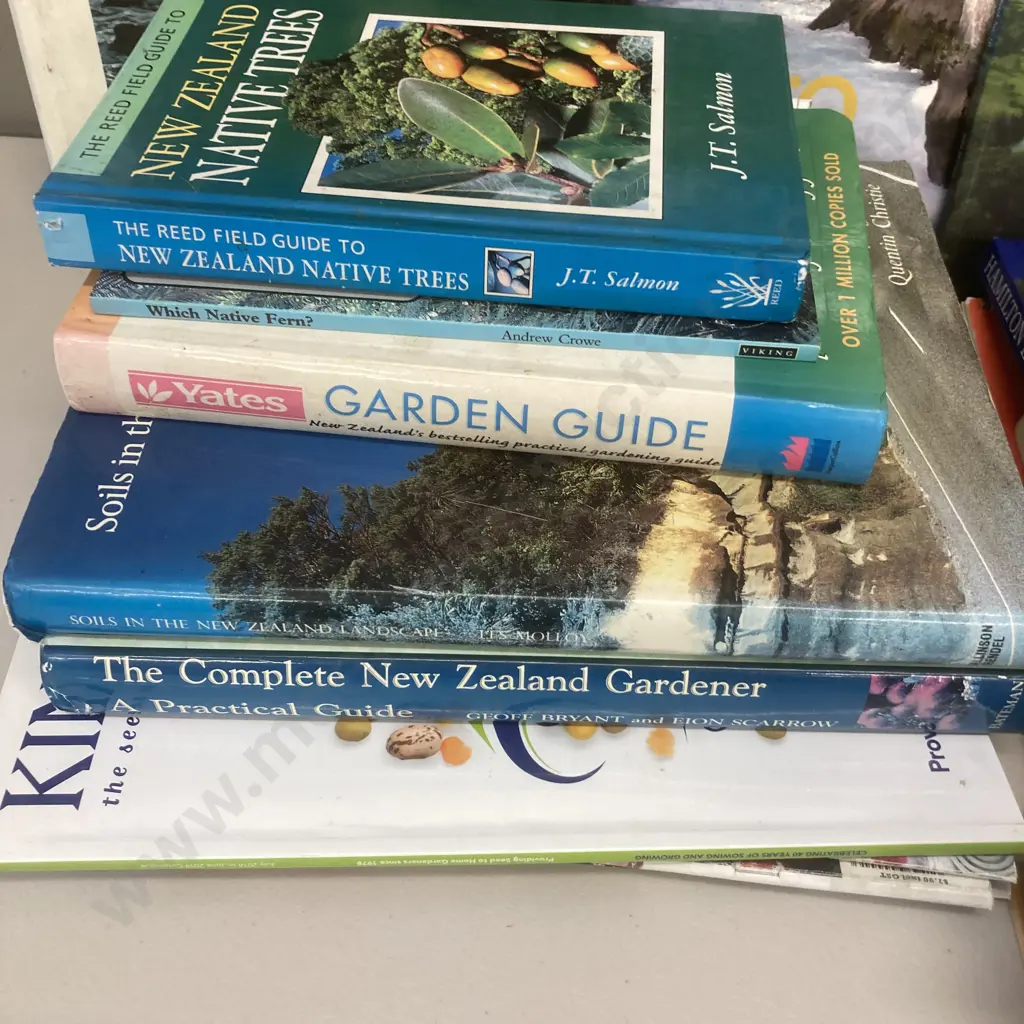 Lot of Books - The Primal Alliance Earth & Ocean, Gardening, Waikato River, Sea Shells Etc Image 1++