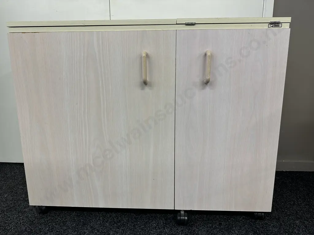 Horn Australia Sewing Machine Cabinet H76 W95.5 D43.5cm (As Found Condition) Image 1++