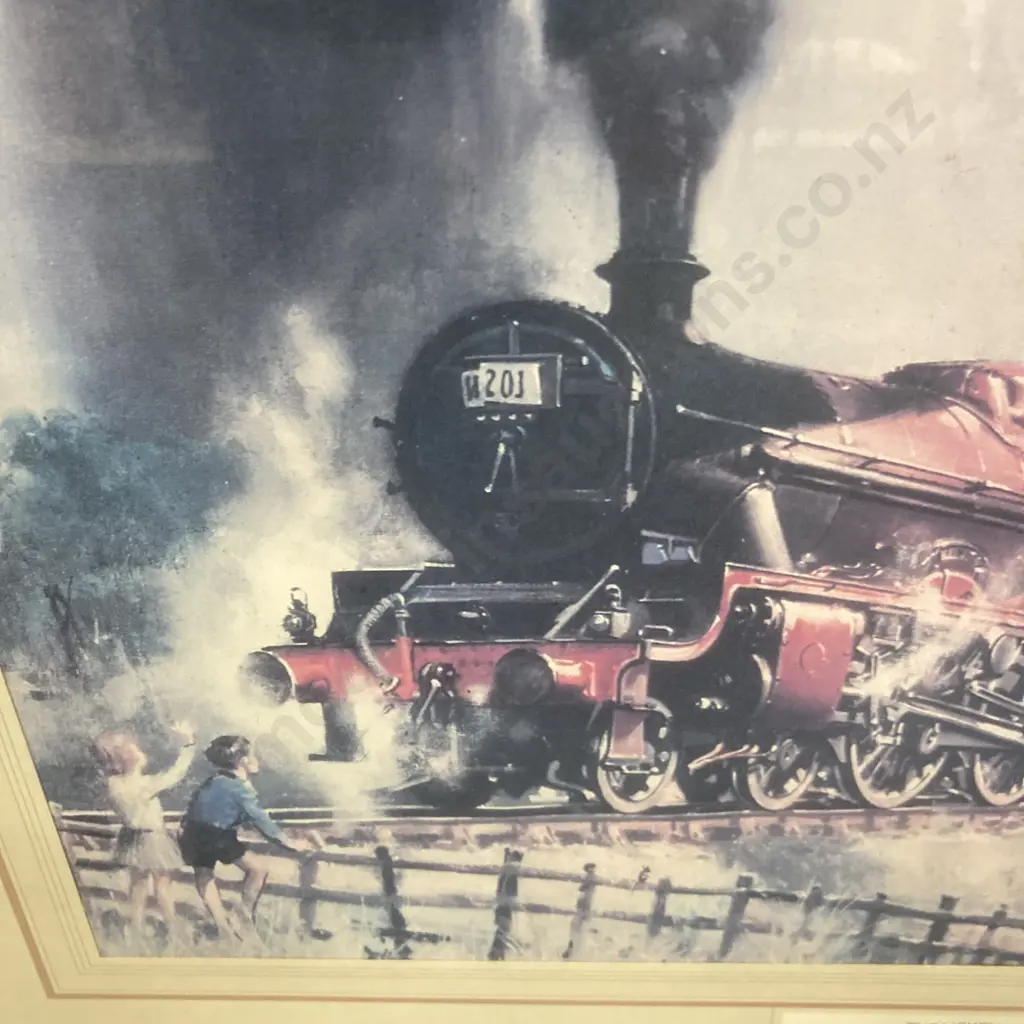 Framed Glazed print 'The Lickey Incline' by Terence Cuneo, 45 x 55cm (Unable to sell - Donated) Image 1++