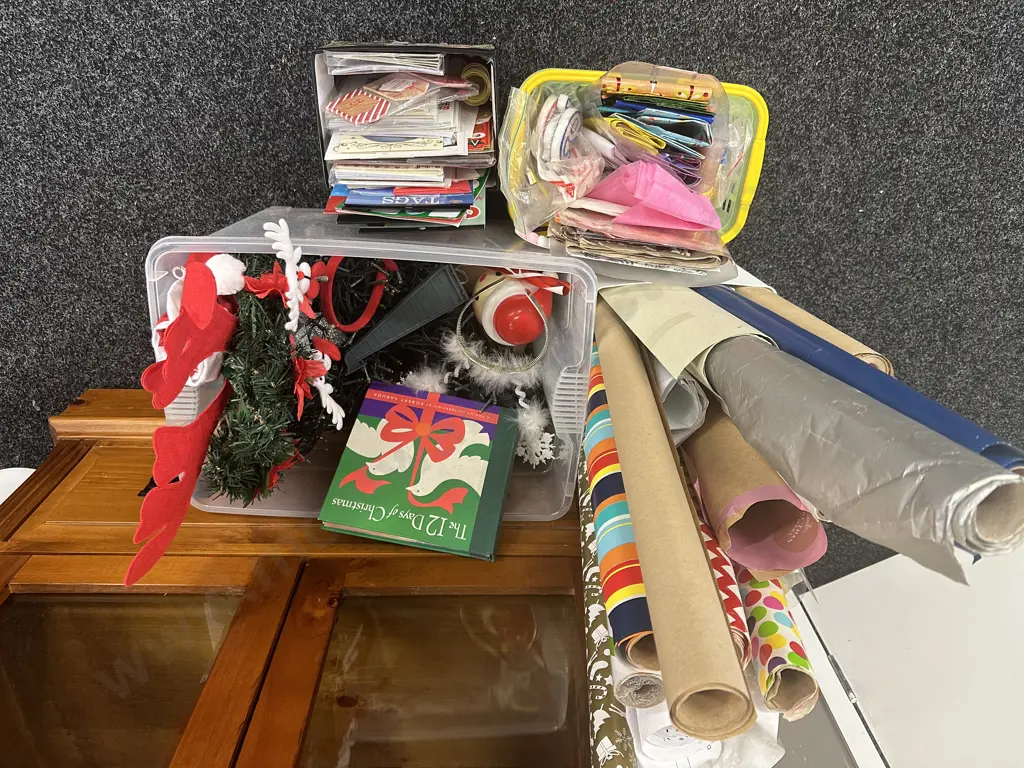 Selection of Christmas Lights, Pop-up Book, Cards Etc Image 1++