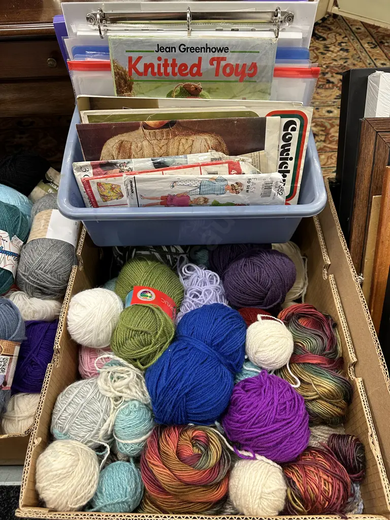 Box of Wool & Patterns Image 1++