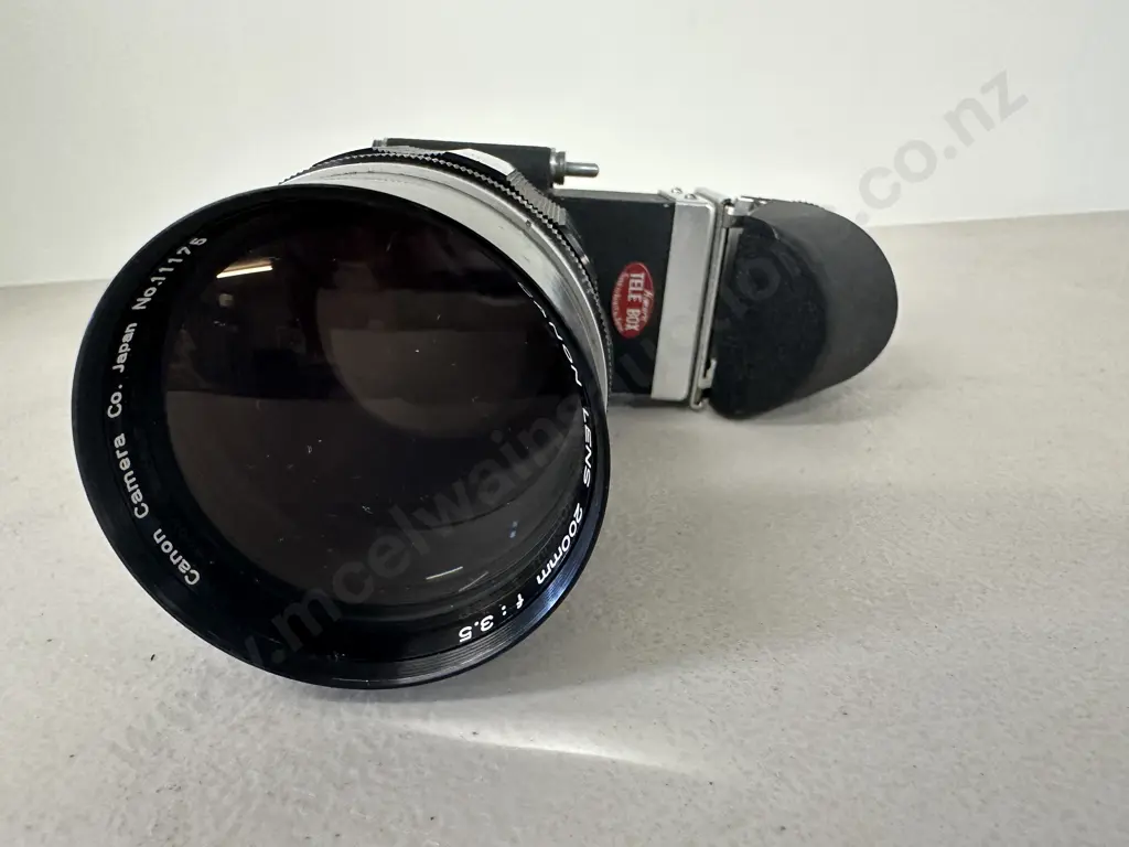 Vintage Canon 200mm f3.5 Lens & Komura Tele Box Made In Japan Image 1++