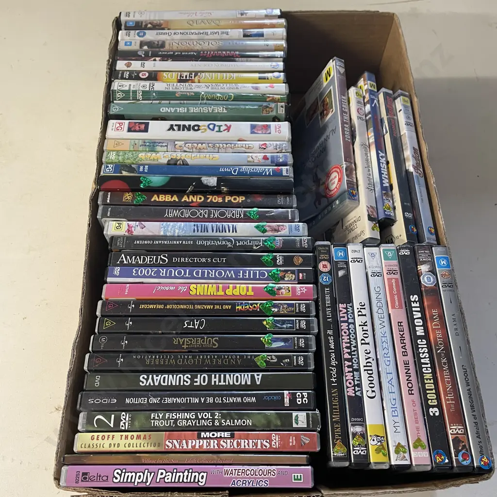 Box of DVD's - assorted Image 1++