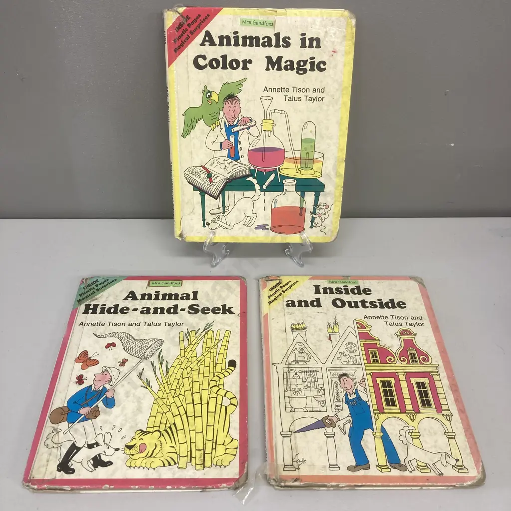 Animal Hide-and-Seek, Animals In Colour Magic & Inside and Outside by Annette Tison & Talus Taylor Image 1++