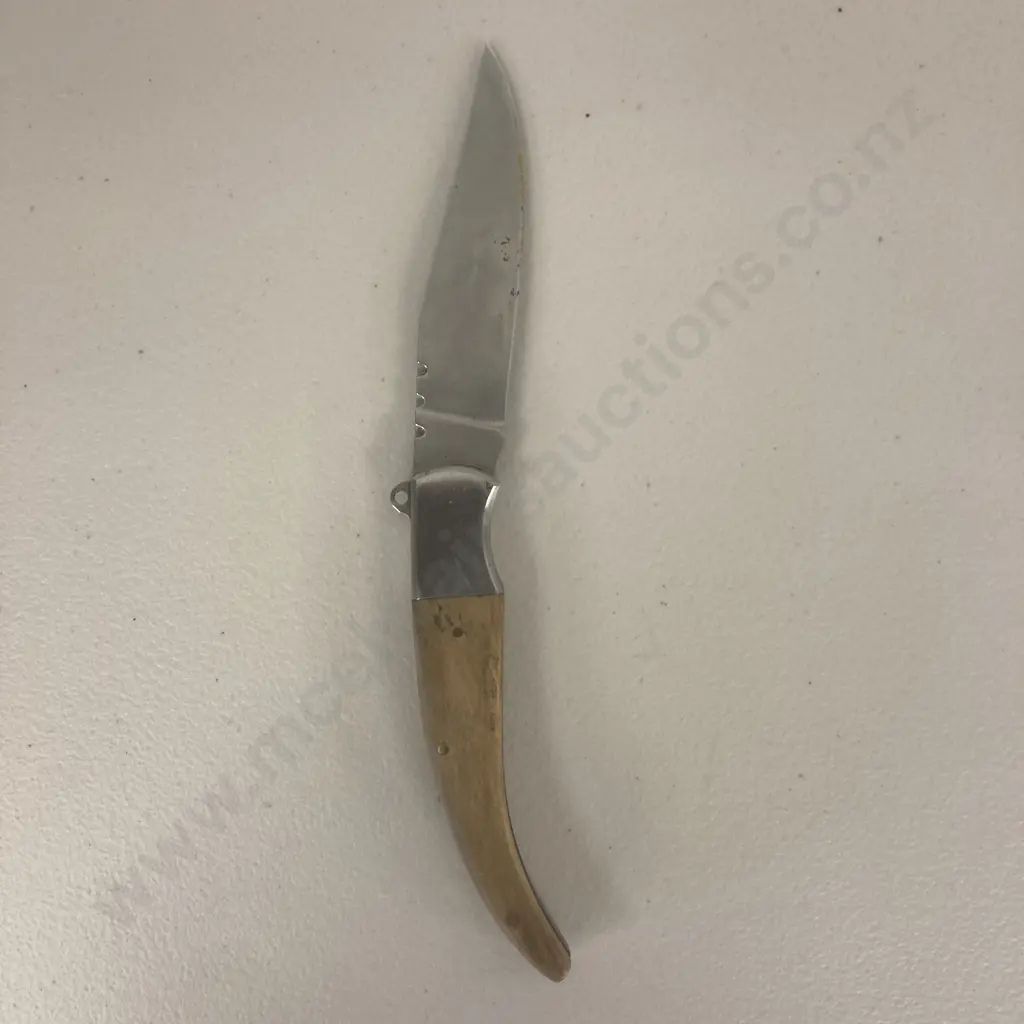 Corsica Folding Knife, Wooden Handle, 420 Steel, L22cm Image 1++