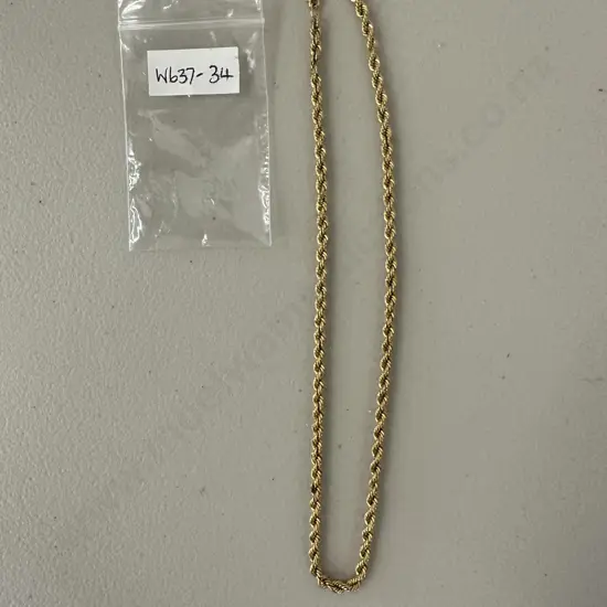 9ct Gold Chain. Stamped 375 Italy