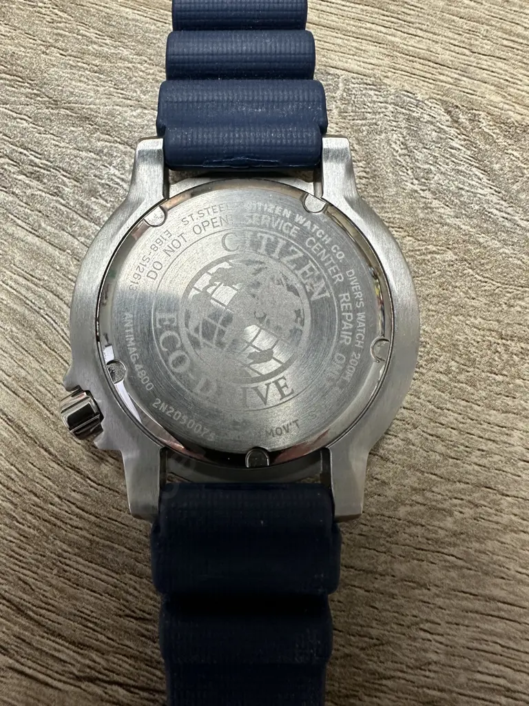 Citizen Promaster E168-S 126134 Eco Drive 200M DIVERS Watch, Marine Blue Dial Image 1++