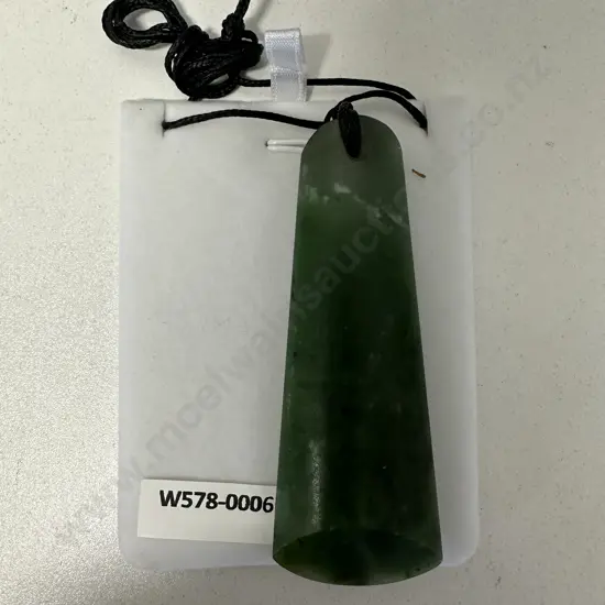 Greenstone Toki Pounamu Necklace, 95 x 35mm