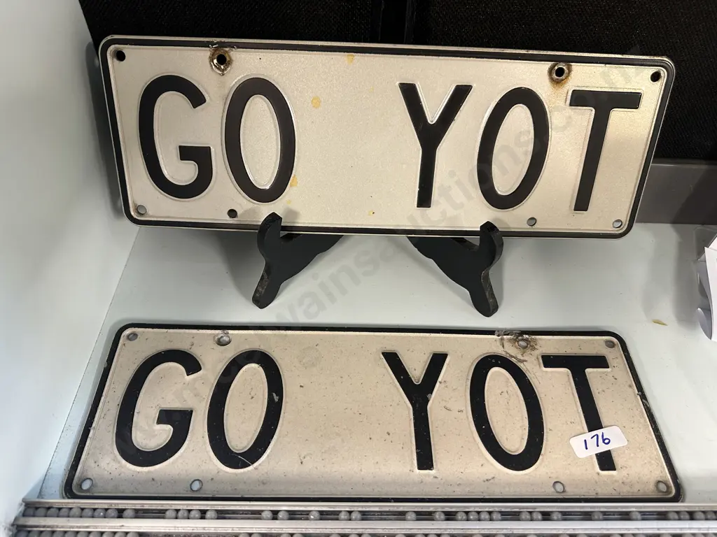 'GO YOT' Personalised Car Number Plate Image 1++