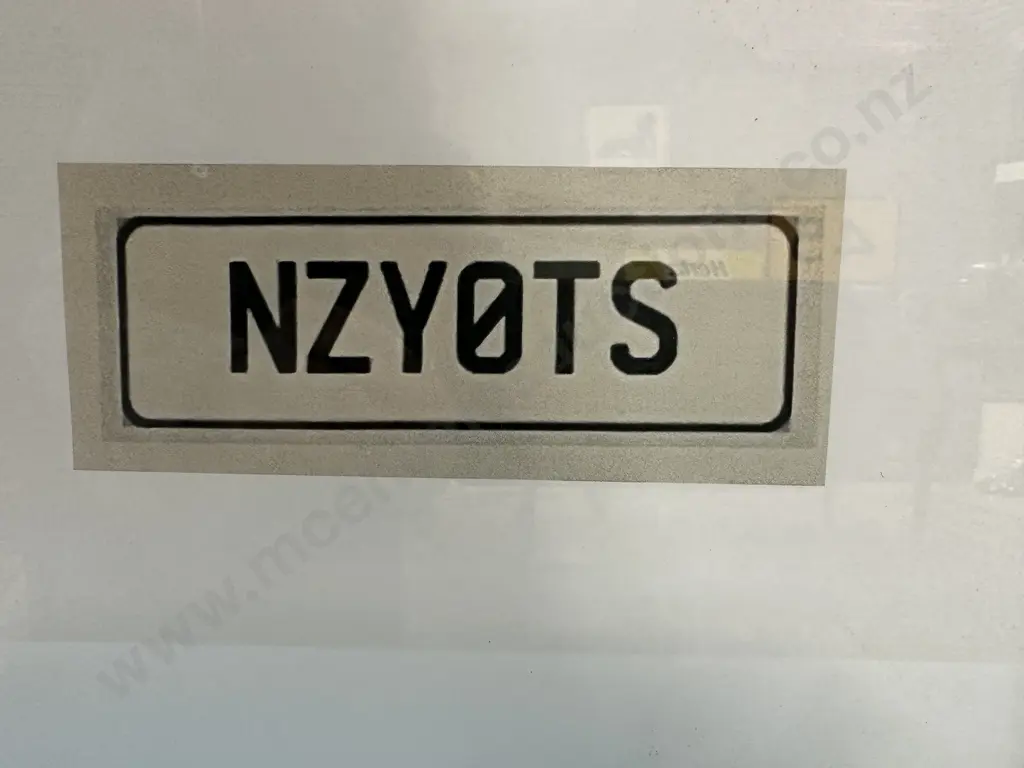 'NZY0TS' Personalised Car Number Plate Image 1++