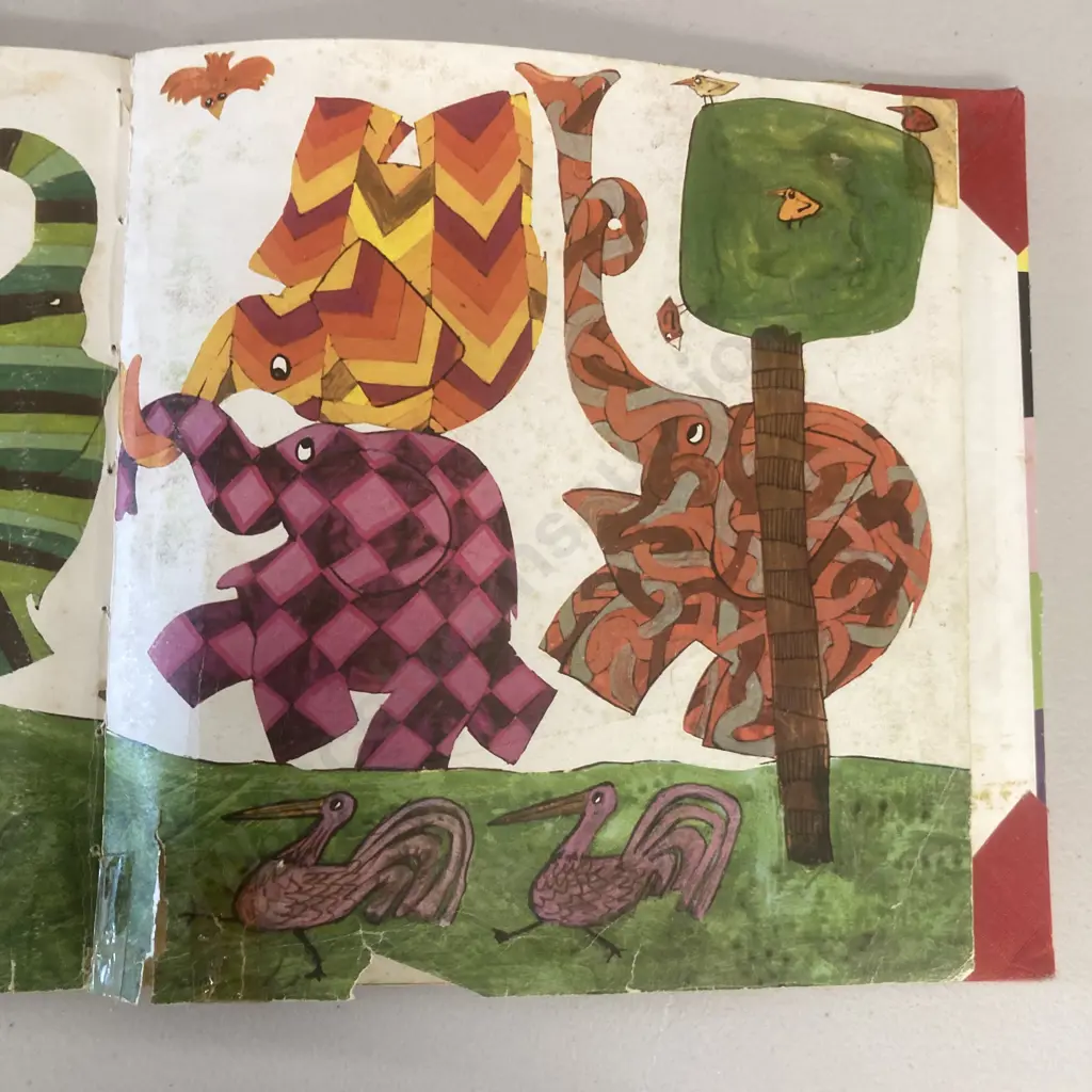 Rare First Edition of ELMER by David McKee,1968 Publisher Dennis Dobson: London, Hardcover Image 1++