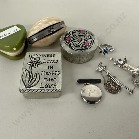 Sterling Silver Jewellery with  Jewellery Cases/boxes