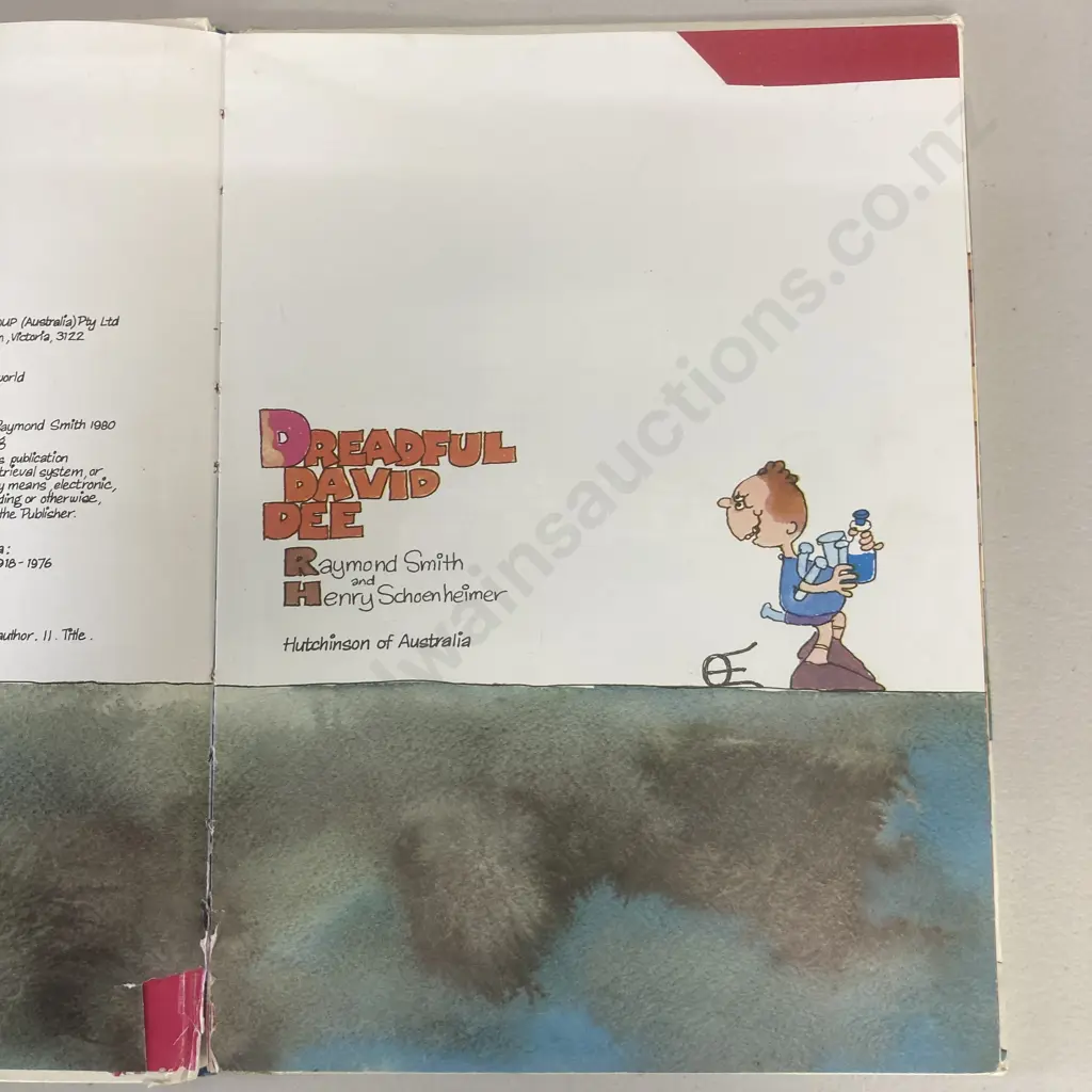 Rare Book - Dreadful David Dee by Henry Schoenheimer and Raymond F. Smith. 1985 Hutchinson of Australia. Hardcover Image 1++