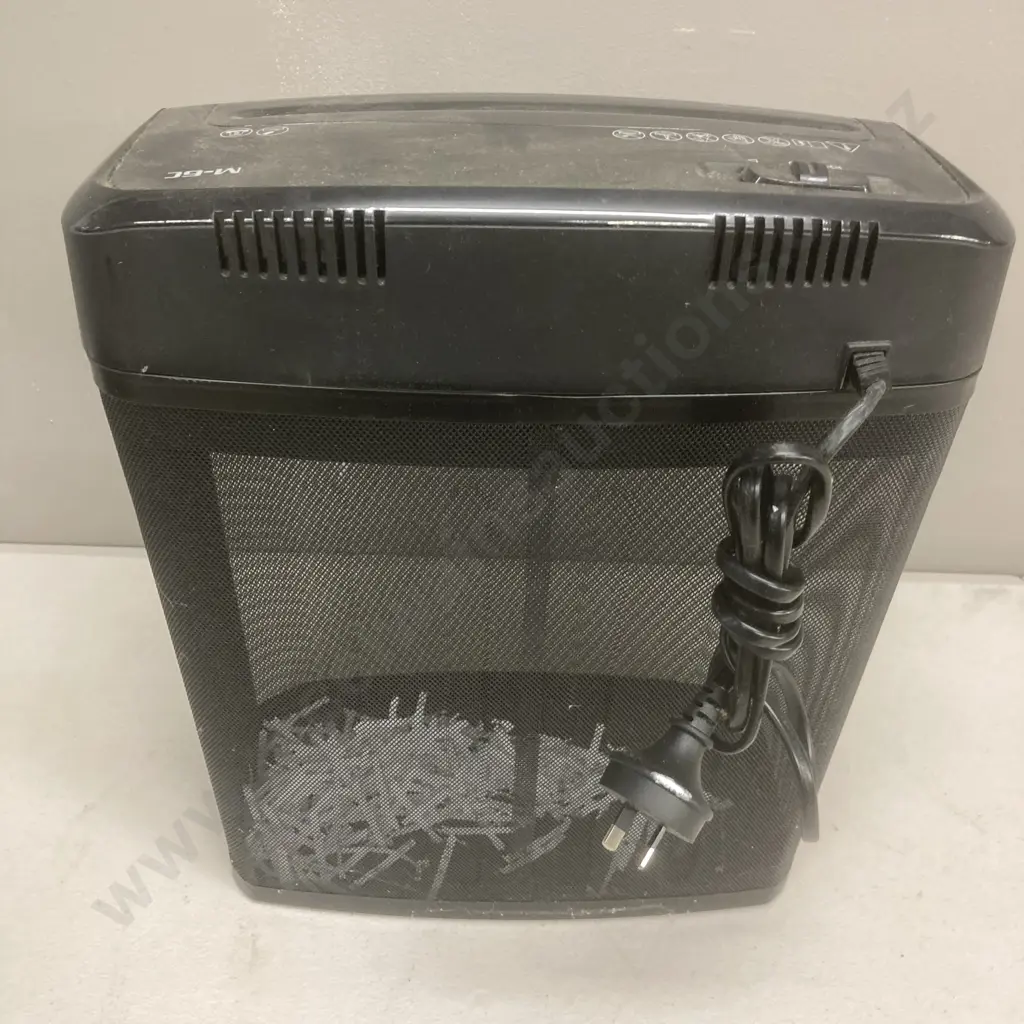 Fellowes Powershred M-6C Cross Cut Paper Shredder & 12oz Bottle of Oil Image 1++